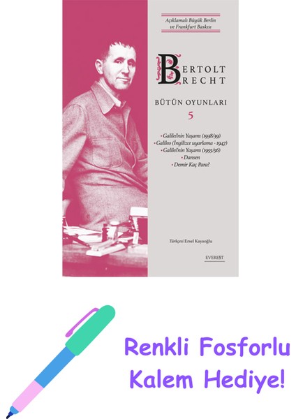Bertolt Brecht - Bütün Oyunları 5 (Ciltli) + Yapışkanlı Not Kağıdı