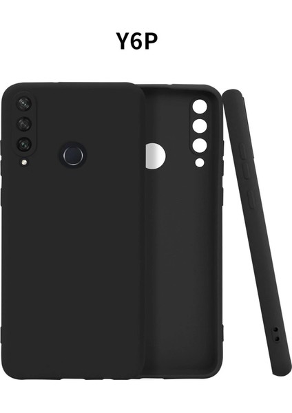 Huawei Y6P Kılıf First Silikon - SIYAH-(5796) - CHT1133-9696