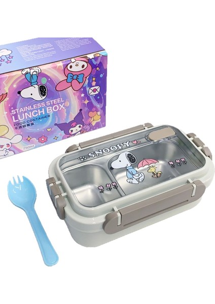 Sevimli Köpek Snoopy Çizgi Film Karakterli Taşınabilir Paslanmaz Çelik Öğrenci Yalıtımlı Beslenme Kutusu 750 ml (Yurt Dışından) fiyatları