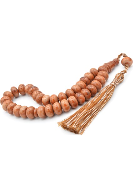 Zeyn Usta Işi Basık Model Koyu Turuncu Katalin Tesbih 008 fiyatları