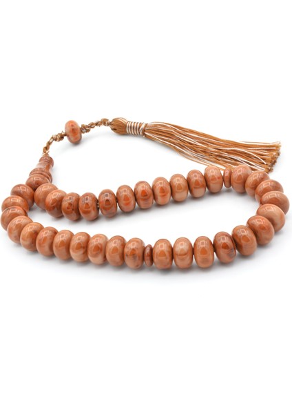 Zeyn Usta Işi Basık Model Koyu Turuncu Katalin Tesbih 008 modelleri