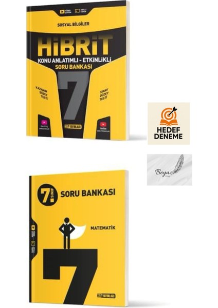 Hız 7.sınıf Hibrit Sosyal Konu Anlatımlı Soru Matematik Soru Bankası Hedef Deneme