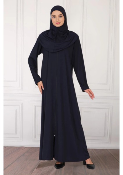Fermuarlı Tek Parça Kaymaz Başörtülü Pratik Namaz Elbisesi fiyatları