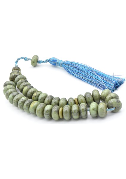 Zeyn Usta Işi Basık Model Gri Mavi Katalin Tesbih 005 fiyatları