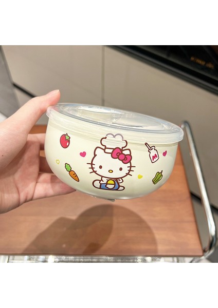 Sevimli Karikatürler Kuromi Paslanmaz Çelik Çocuk Öğrenci Kase Kaşık Ile (Yurt Dışından)