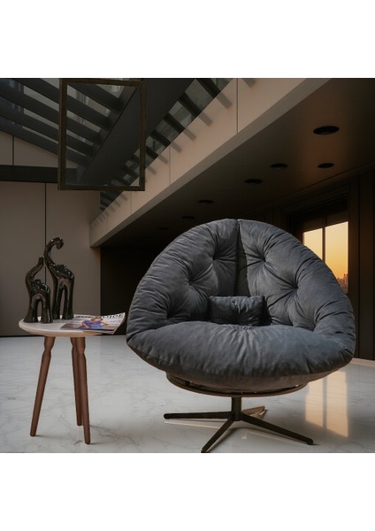 360 Derece Dönen Mekanizmalı Berjer – California Model Tekli Koltuk, Modern ve Konforlu Tasarım