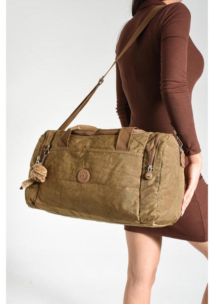 Ultra Hafif Unisex Su Geçirmez Seyahat Spor Çantası Vizon (Model: 571-7B)