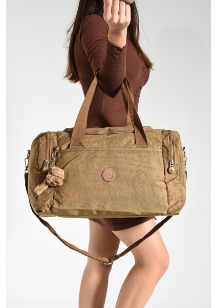 Ultra Hafif Unisex Su Geçirmez Seyahat Spor Çantası Vizon (Model: 571-7B) modelleri