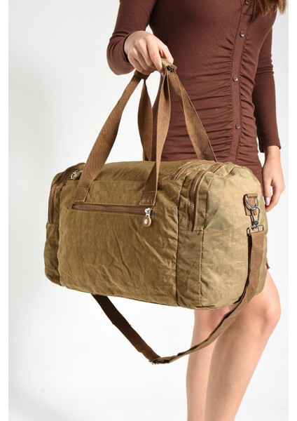 Ultra Hafif Unisex Su Geçirmez Seyahat Spor Çantası Vizon (Model: 571-7B) fırsatları