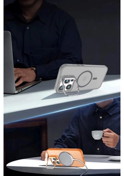 iPhone 16 Flet Lens Magsafe Kapak - SIYAH-(5796) - CHT6860-4708 modelleri