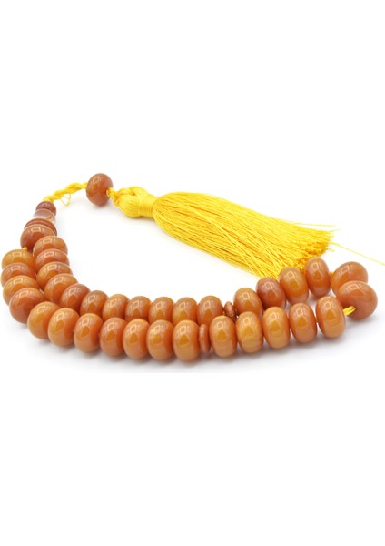 Zeyn Usta Işi Basık Model Hareli Sarı Katalin Tesbih 002 fiyatları