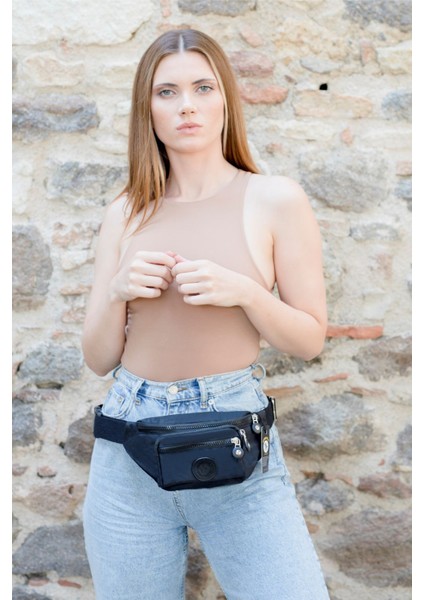 Krinkıl Kumaş Bel ve Omuz Çantası-Free Bag