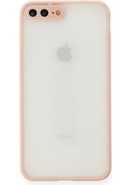 iPhone 7 Plus Kılıf Montreal Silikon Kapak - PEMBE-(5796) - CHT6955-4149