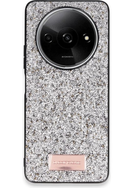 Xiaomi Redmi A3 4g Bright Simli Kapak - GÜMÜŞ-(5796) - CHT1266-6443