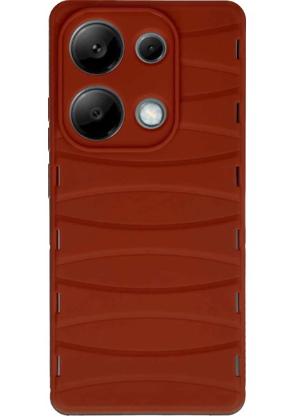 Xiaomi Redmi Note 13 Pro 4g Kılıf Bibercas Silikon Kapak - KIRMIZI-(5796) - CHT6242-1624