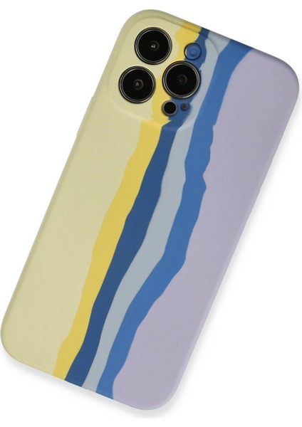 iPhone 13 Pro Kılıf Ebruli Lansman Silikon - SARI-LILA-(5796) - CHT1561-6671 fiyatları