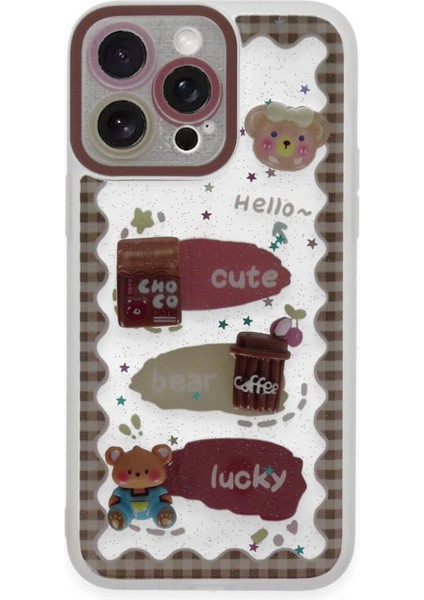 iPhone 14 Pro Kılıf Sweet Desenli Silikon Kapak - ŞEFFAF-(5796) - CHT9974-1179