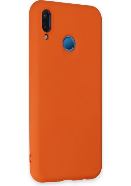 Huawei P20 Lite Kılıf Nano Içi Kadife Silikon - TURUNCU-(5796) - CHT7233-7836 fiyatları