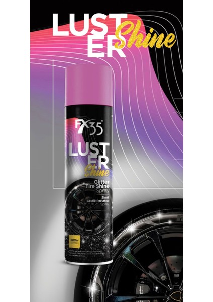 FX35 Simli Lastik Parlatıcı SPREY FORM Luster Shine 600 ml