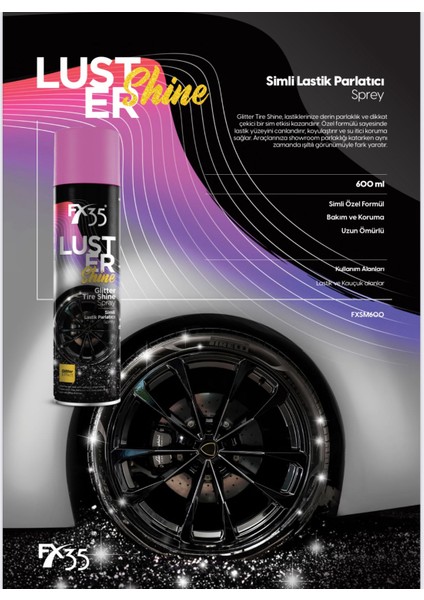 FX35 Simli Lastik Parlatıcı SPREY FORM Luster Shine 600 ml fiyatları