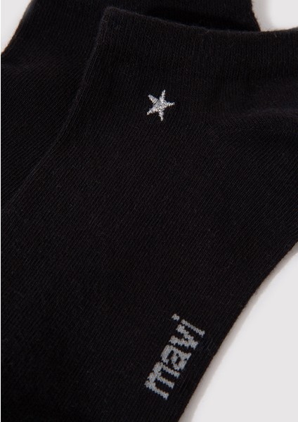 Yıldız Nakış İşlemeli Siyah Patik Çorap 1912793-900 fiyatları