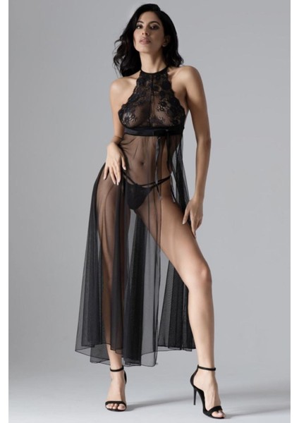 Sistina 076 Kadın Dantelli Tül Gecelik Takım fiyatları