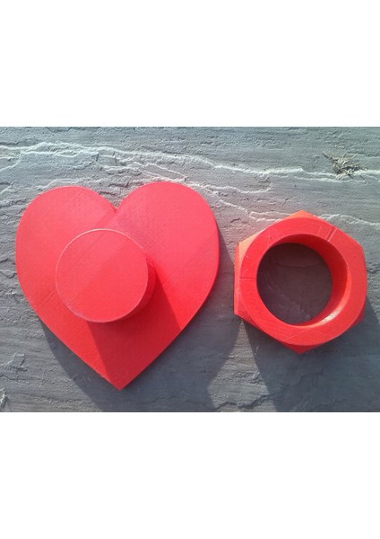 Yeni Sevgililer Günü, Valentine Kalp Somun ve Cıvata Döner Tabla 180MM x 180MM T2790237 fiyatları