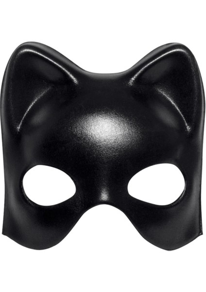 Siyah Deri Görünümlü Kedi Maskesi – Cosplay Maskeli Balo fiyatları