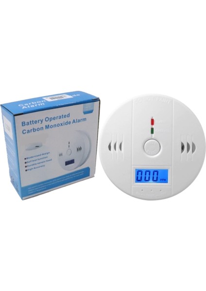 LCD Ekran Duman Dedektör Alarm Cihazı Karbonmonoksit Dedektörü Kablosuz Pilli Duman Dedektörü modelleri