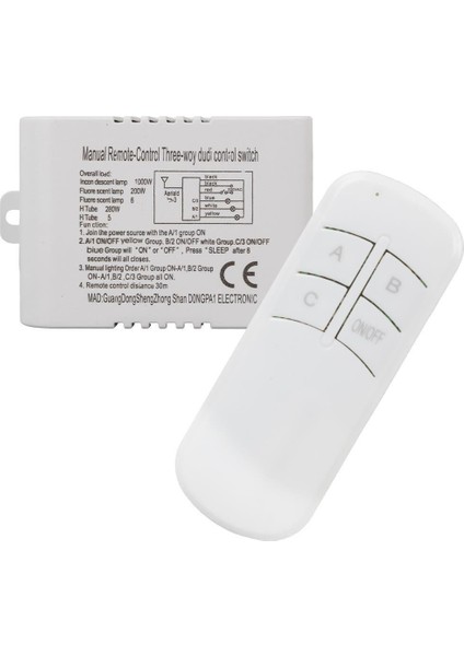 PM-20977 Avize Kumandası 4 Fonksiyonlu