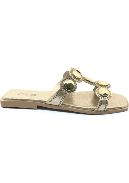 Feles Ince Taban Taş Detaylı Kadın Terlik fiyatları