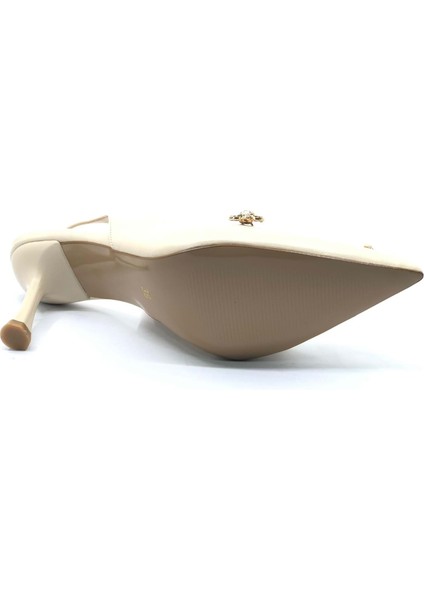 Feles Arkası Açık Taş Detaylı Stiletto Kadın Ayakkabı indirimleri