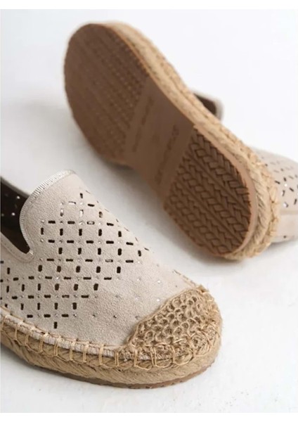 Feles Taş Detaylı Espadril Kadın Babet Ayakkabı fırsatları