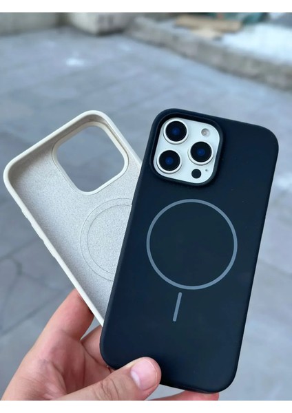 iPhone 16 Pro Kılıf Magsafe Wireless Kablosuz Şarj Pürüssüz Yumuşak Içi Kadife Süet Neon Renkli