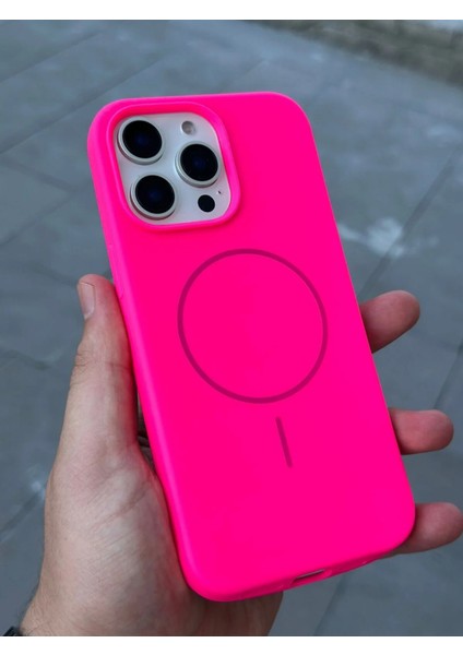 iPhone 16 Pro Kılıf Magsafe Wireless Kablosuz Şarj Pürüssüz Yumuşak Içi Kadife Süet Neon Renkli fiyatları