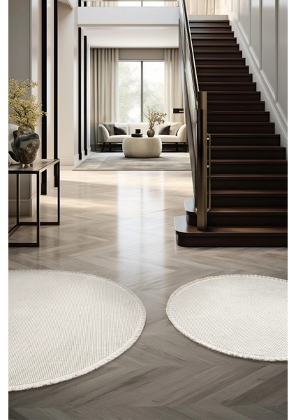 Beyaz Oval Dokuma Halı Salon Oturma Odası Yatak Odası Koridor Yolluk Halısı Beyaz Oval modelleri