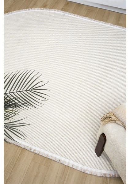 Beyaz Oval Dokuma Halı Salon Oturma Odası Yatak Odası Koridor Yolluk Halısı Beyaz Oval fırsatları