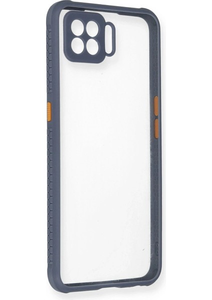 Oppo A73 Kılıf Miami Şeffaf Silikon - GRI-(5796) - CHT6161-2274