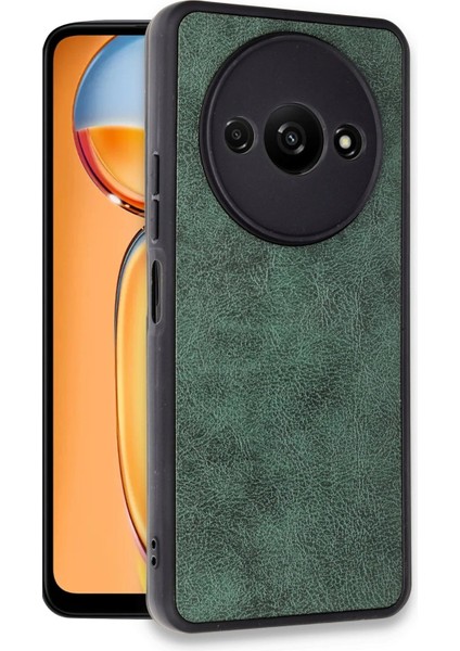 Xiaomi Redmi A3 4g Kılıf Aras Deri Kapak - Koyu YEŞIL-(5796) - CHT9121-2572 fiyatları
