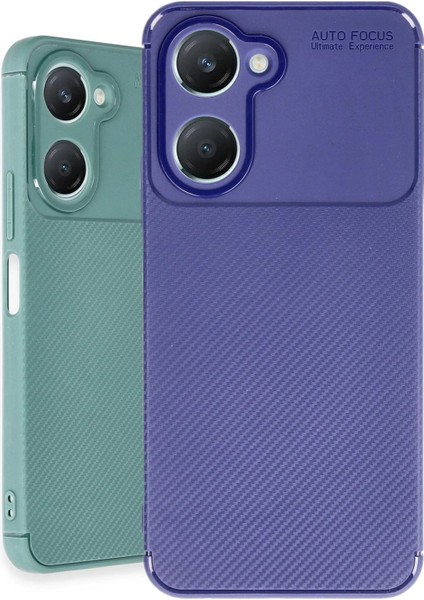Vivo Y18 Kılıf Auto Focus Karbon Kapak - Koyu YEŞIL-(5796) - CHT1229-3885 modelleri