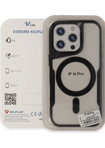 iPhone 16 Pro Max Kılıf Boyi Magsafe Silikon Kapak - Titan GRI-(5796) - CHT8224-2204 modelleri