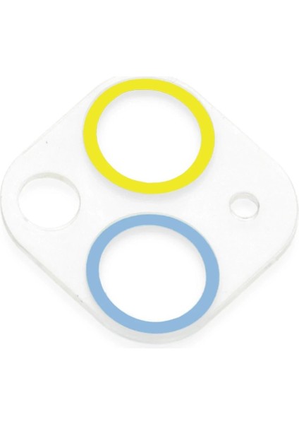 iPhone 13 Mini Renkli Kamera Lens Koruma Cam - SARI-MAVI-(5796) - CHT4252-2864 modelleri