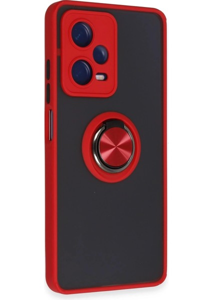 Xiaomi Redmi Note 12 5g Kılıf Montreal Yüzüklü Silikon Kapak - KIRMIZI-(5796 - CHT5807-6873 fiyatları