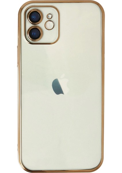 iPhone 11 Kılıf Lensli Silikon - GOLD-(5796) - CHT9428-4633