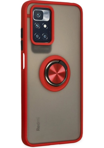 Xiaomi Redmi 10 2022 Kılıf Montreal Yüzüklü Silikon Kapak - KIRMIZI-(5796) - CHT6342-9826 fiyatları