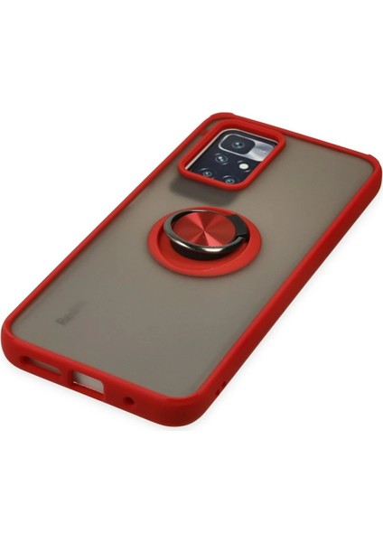 Xiaomi Redmi 10 2022 Kılıf Montreal Yüzüklü Silikon Kapak - KIRMIZI-(5796) - CHT6342-9826 indirimleri