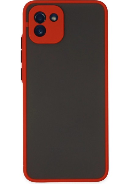 Samsung Galaxy A03 Kılıf Montreal Silikon Kapak - KIRMIZI-(5796) - CHT9316-6785