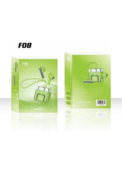 F08 Dijital Şarj Göstergeli Tws Bluetooth Kulaklık - YEŞIL-(5796) - CHT9870-5275 fiyatları