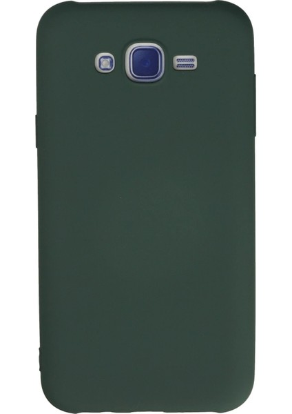 Samsung Galaxy J7 Kılıf Nano Içi Kadife Silikon - Koyu YEŞIL-(5796) - CHT9030-7018