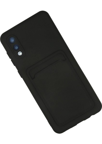 Samsung Galaxy A02 Kılıf Kelvin Kartvizitli Silikon - SIYAH-(5796) - CHT1826-3525 fiyatları